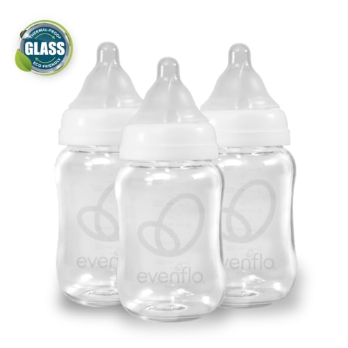 Evenflo Balance + Wide Neck Glass Bottles, 6oz