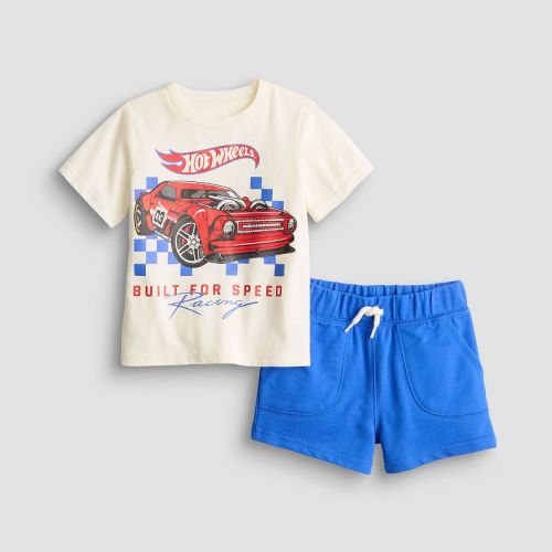 Baby & Toddler Boy Hot Wheels Built For Speed 2-Piece T-Shirt & Shorts Set