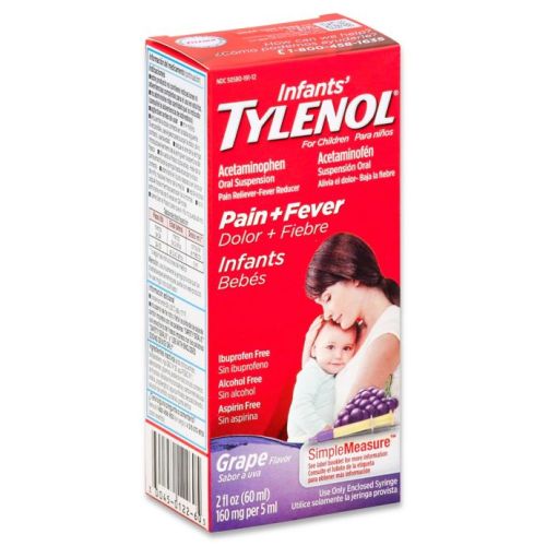 Infant Tylenol® Oral Suspension Pain + Fever in Grape FlavorInfant Tylenol® Oral Suspension Pain + Fever in Grape Flavor