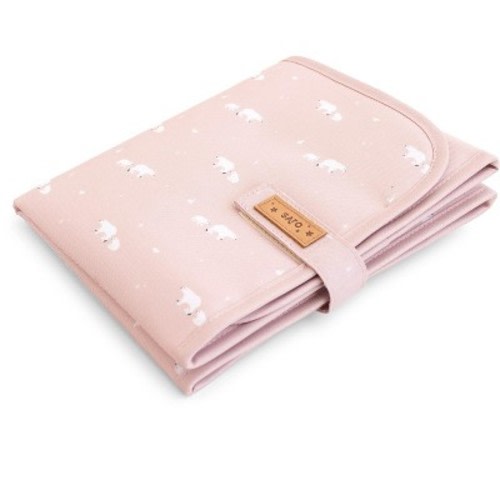 SARO Changing Mat – Dusty Pink | Portable Foldable Baby Changing Pad | Soft, Waterproof, and Travel-Ready