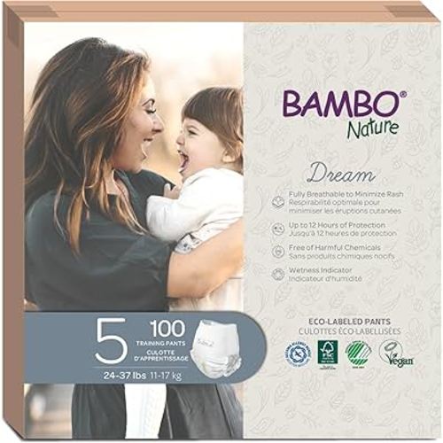 Amazon.com: Bambo Nature Premium Training Pants (SIZES 4 TO 6 AVAILABLE), Size 5, 20 Count : Baby