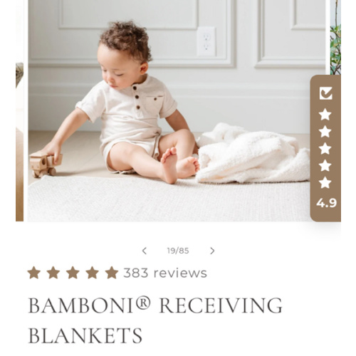 BAMBONI® RECEIVING BLANKETS