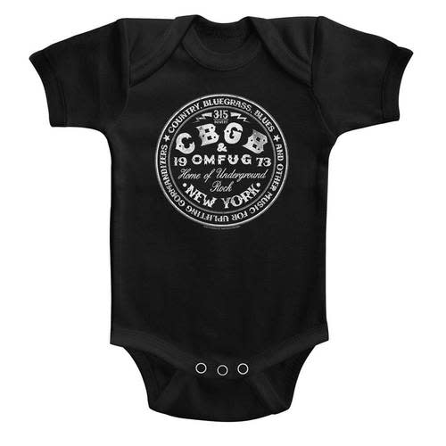 CBGB Circle Black Baby Onesie T-Shirt