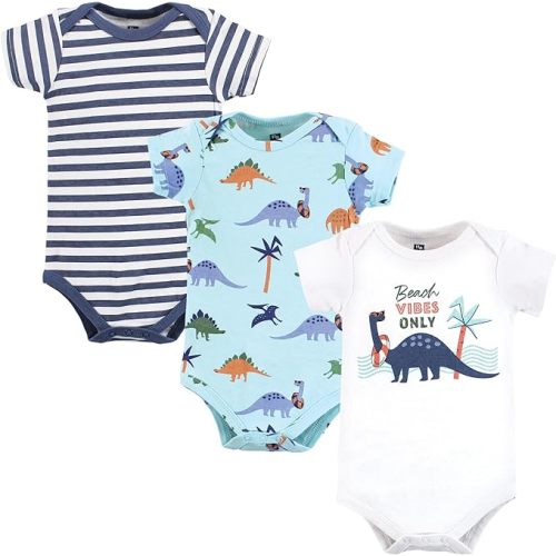 Hudson Baby unisex-baby Cotton Bodysuits - 3-6 Months