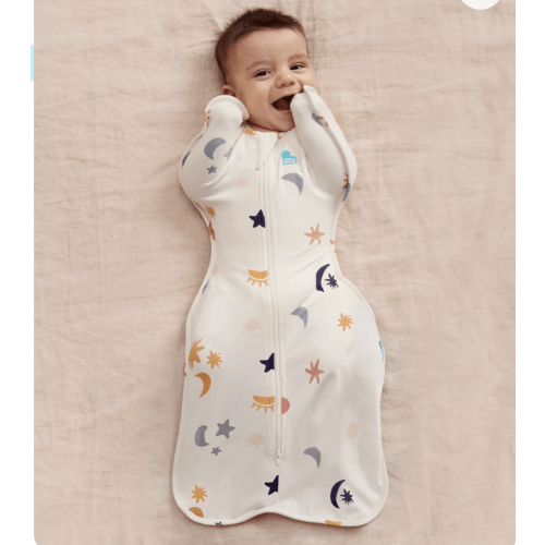 Swaddle Up™ 1.0 TOG Organic Cotton Buff Lunar
