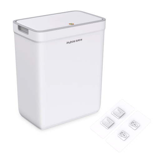 Maoface Small Trash Can with Lid, Wall Mount & Standing Bathroom Garbage Can with Pop-Up Lid,2.6 Gallon Trash Bin for Office, Bedroom, Toilet, Living Room