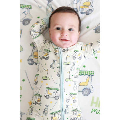 Country Club Cuties Convertible Zip Romper | Blue