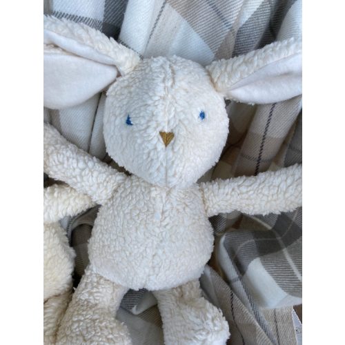 Organic Cotton Bunny Rabbit Baby Gift for a Girl or Boy Organic Cotton Sherpa Rabbit, Eco Friendly, Sustainably Made - Etsy