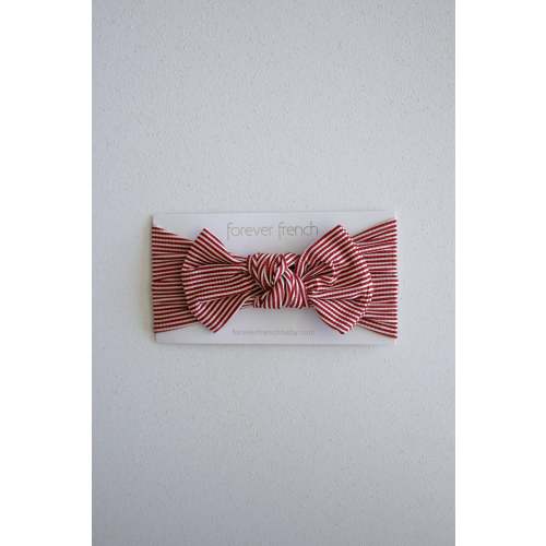 Bamboo Head Wrap | Peppermint Stripe Ribbed