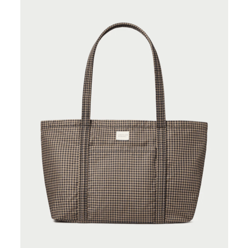 Mira Brown/Black Check Diaper Bag