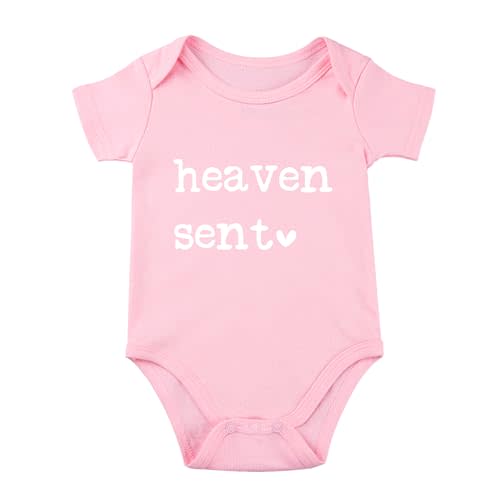 SproutJoy Heaven Sent Baby Bodysuit Religious Pregnancy Announcement Baby Romper Unisex Bodysuit