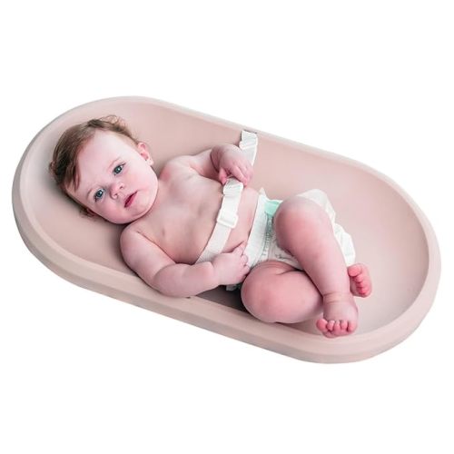 Baby Changing Pad, Waterproof & Non-Slip Changing pad, Cushioned Foam, Wipeable Changing Table pad, Liquids-Free, No Fabric Cover Needed, Less Laundry Loved by Green Moms (Cream)