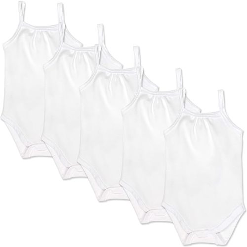 HonestBaby Multipack Sleeveless and Cami Bodysuits One-Piece 100% Organic Cotton for Infant Baby Boys, Girls, Unisex