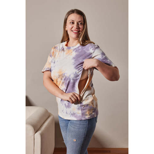 Women's Tie-Dye Nursing Tee