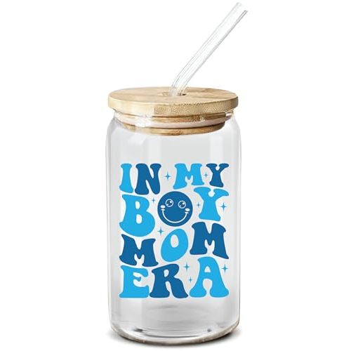 NewEleven Gifts For Mom, New Mother - Gifts For a Mom of Boys, Pregnant Mother, Expecting Momomy, Mama, Moms To Be, Mommy To Be - 16 Oz Coffee Glass