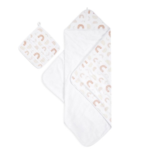 Keep Rising Muslin Towel + Washcloth Set | aden + anais