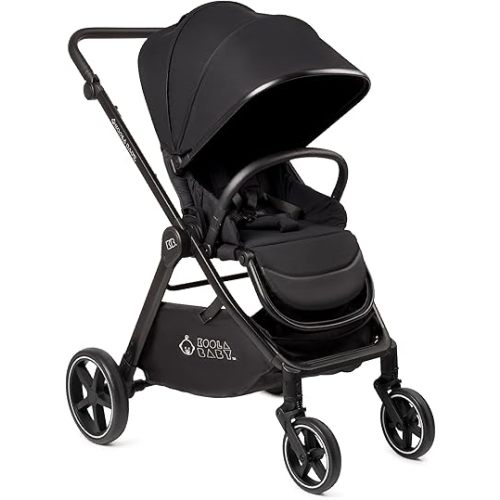 KOOLABABY Reversible Baby Stroller – Foldable Stroller with Parent & World Facing Seat, Multi-Recline & Extendable Canopy – Toddler Stroller