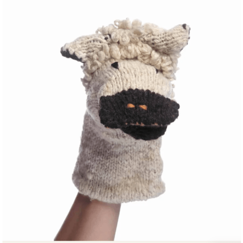 Organic Wool Knit Hand Puppet | Sawyer the Sheep by FINN + EMMA
