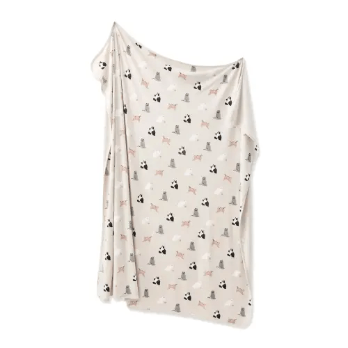 Swaddle Blanket in Fluffy Cat
