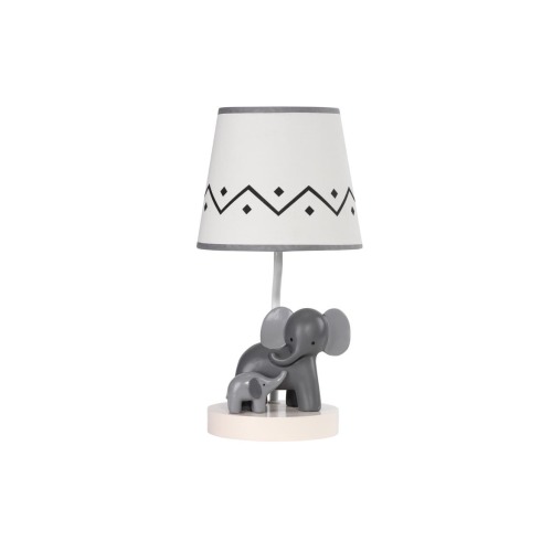 Me & Mama Elephant Nursery Lamp with Shade & Bulb