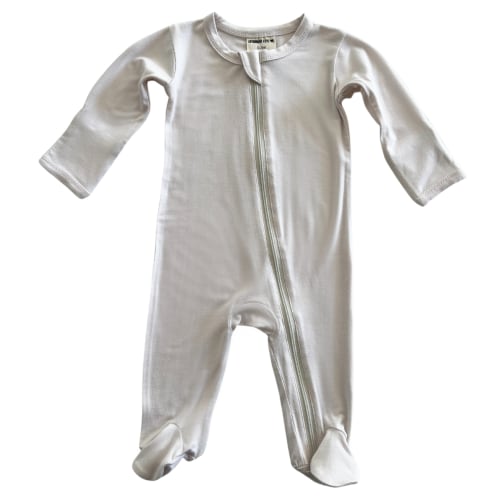 2-Way Zip Footie, Natural