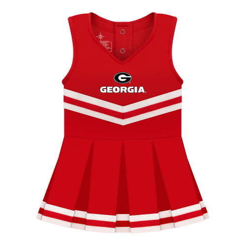 Georgia Bulldogs Cheerleader Bodysuit Dress | College Baby