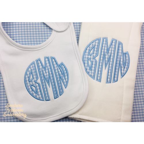 Monogram Burp Cloth, Monogrammed Bib, Baby Bib, Monogram Baby Set, Heirloom Baby, Baby Boy Bib, Baby Gift, Baby Accessories