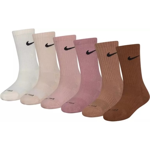 Nike Little Kids' Performance Basic Crew Socks - 6 Pack | Dick's Sporting Goods