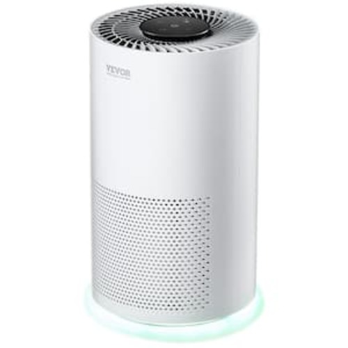 Air Purifier H13 HEPA Layer 1,200 sq. ft/h Smart Air Purifier with Speed Control and Child Lock Guard Air Cleaner White