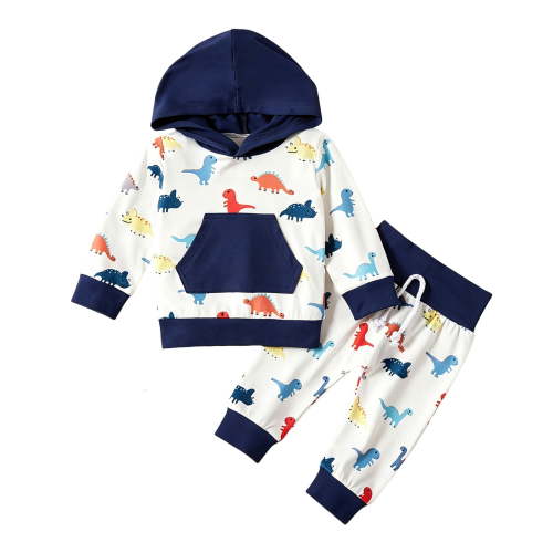 Ulanda Little Kids Clothes Outfits Cute Baby Hoodie Sweatpants Toddler Clothing Set (White, 3-6 Months)