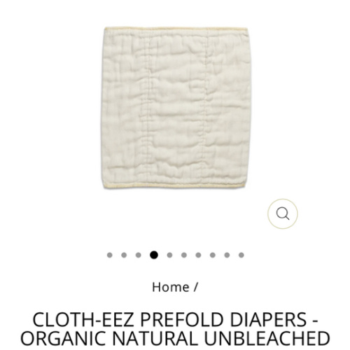 Cloth-eez Prefold Diapers (12 pack) - Size Small