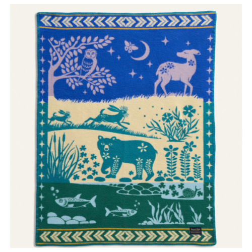 PENDLETON FOLK FOREST CRIB BLANKET