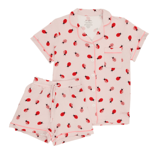 Women's Short Pajama Set in Ladybug Lane