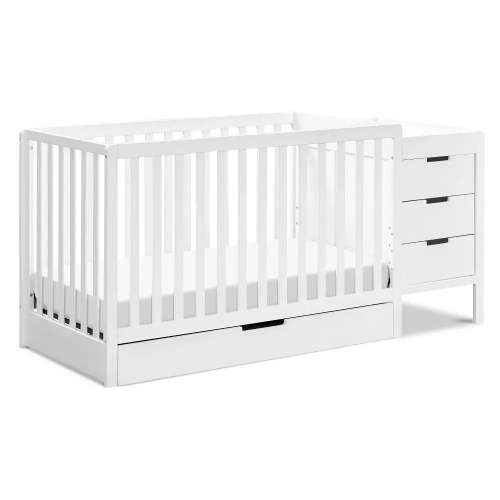 Colby 4-in-1 Convertible Crib & Changer Combo - White