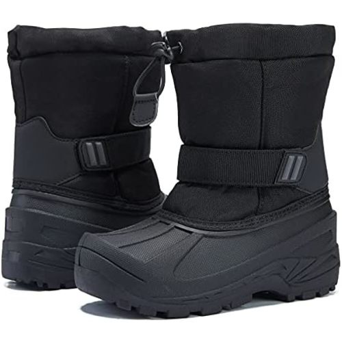 MORENDL Kids' Snow Boots Insulated Waterproof Fur Lined Warm Anti-Slip Winter Shoes for Boys and Girls Outdoor Walking(Toddler/Little Kid)