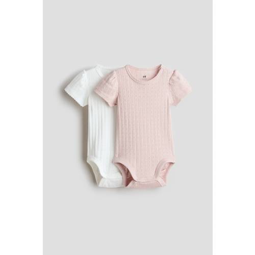 2-PACK COTTON POINTELLE BODYSUITS