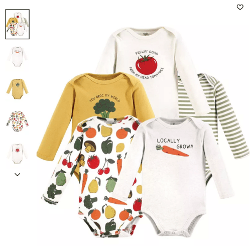 Touched by Nature
Baby Boys Unisex Natural Cotton Long-Sleeve One-Piece, 3 to 6 months