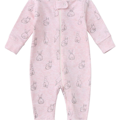 Owlivia Organic Cotton Baby Boy Girl Zip up Sleep 'N Play Pjs, Footless, Long Sleeve
