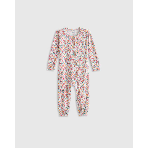 Bamboo One Piece Pajama - Baby in Ditsy Floral