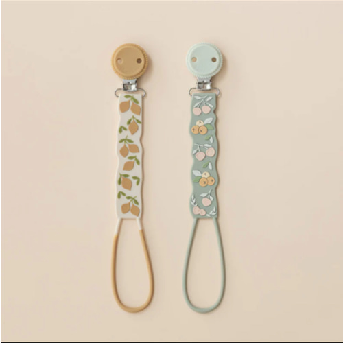Beadless Silicone Pacifier Clip Set (2-Pack)