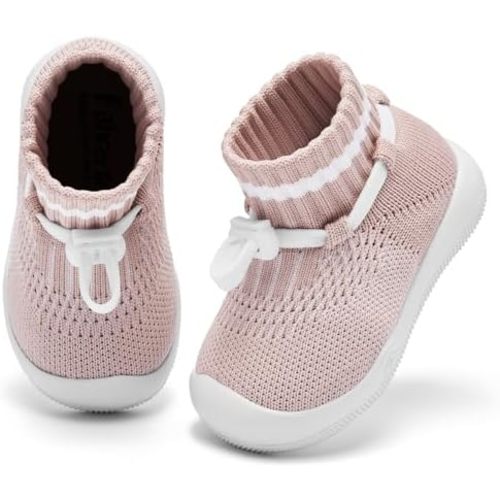 Baby Socks Shoes for Boys and girlsAnti Slip Sports ShoesToe ProtectionBaby Walking Shoes, Lightweight and Breathable Slip on Walking Shoes