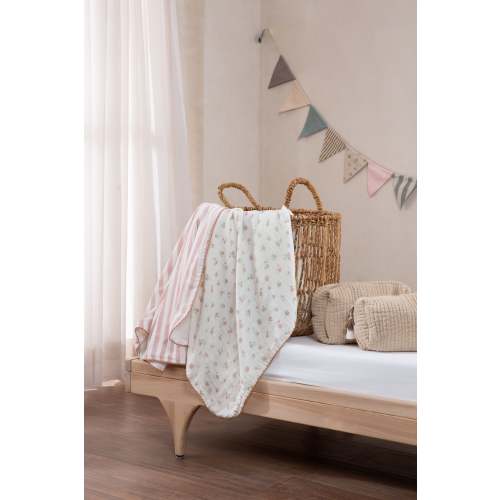 Baby Muslin Blanket Set - Rosy Whisper