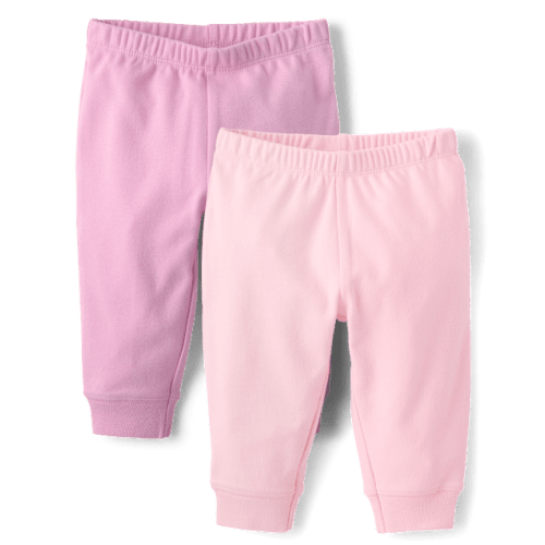Baby Girls Pants 2-Pack - Pink