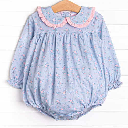 Blue Magnolia Long Sleeve Bubble, Blue – Stitchy Fish