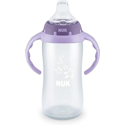 NUK Large Learner Tritan Cup, 10 oz, 8+ Months – BPA Free, Spill Proof Sippy Cup