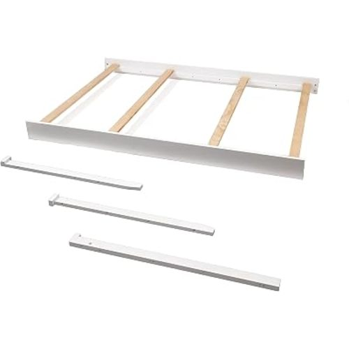 CC KITS Full Size Conversion Kit Bed Rails for Sorelle Crib with Changer Combos | Fits Berkley, Princeton/Tuscany, Verona and Vista Elite and Combos (White, Berkley Crib and Changer)