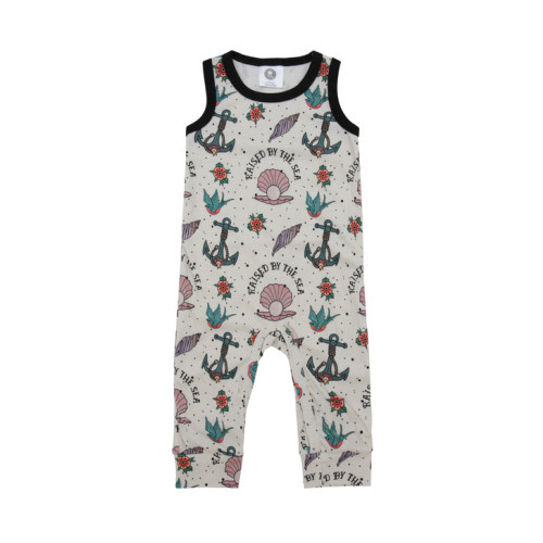 Raised by the sea pearl baby romper - Metallimonsters Ltd