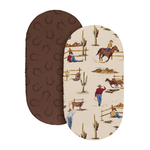 Sweet Jojo Designs Wild West Cowboy 2 Pack Baby Bassinet Fitted Sheets by Sweet Jojo Designs | Wayfair