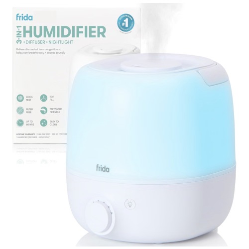Frida Baby 3-in-1 Cool Mist Humidifier for Large Rooms & Bedroom, Diffuser