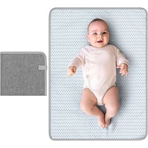 Accmor Portable Diaper Changing Pad, Waterproof Baby Changing Mat, Foldable Portable Travel Changing Pads for Baby, Grey